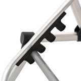 vidaXL Extra High Folding Senior Sunbed Grey Aluminium | SKU: 47915 | Barcode: 8719883760049