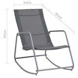 vidaXL Garden Swing Chair Grey 95x54x85 cm Textilene | SKU: 47927 | Barcode: 8719883760162