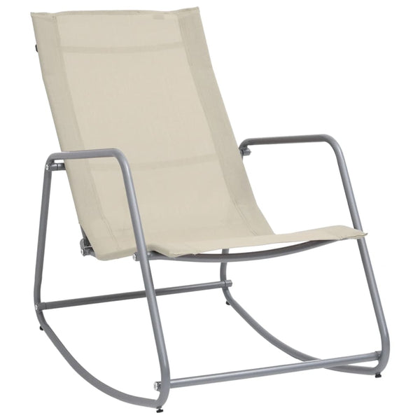 vidaXL Garden Swing Chair Cream 95x54x85 cm Textilene | SKU: 47929 | Barcode: 8719883760186