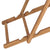 vidaXL Folding Beach Chair Solid Teak Wood Grey | SKU: 47415 | Barcode: 8719883760629