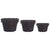VidaXL Dark Brown Willow 3 Piece Stackable Firewood Basket Set | SKU: 286986 | UPC: 8719883765334