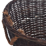 VidaXL Dark Brown Willow 3 Piece Stackable Firewood Basket Set | SKU: 286986 | UPC: 8719883765334