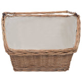 VidaXL Brown Willow Firewood Basket With Handle 61.5cm | SKU: 286989 | UPC: 8719883765365