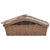 Side View Of VidaXL Brown Willow Firewood Basket With Handle 61.5cm | SKU: 286989 | UPC: 8719883765365