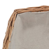VidaXL Brown Willow Firewood Basket With Handle 61.5cm | SKU: 286989 | UPC: 8719883765365