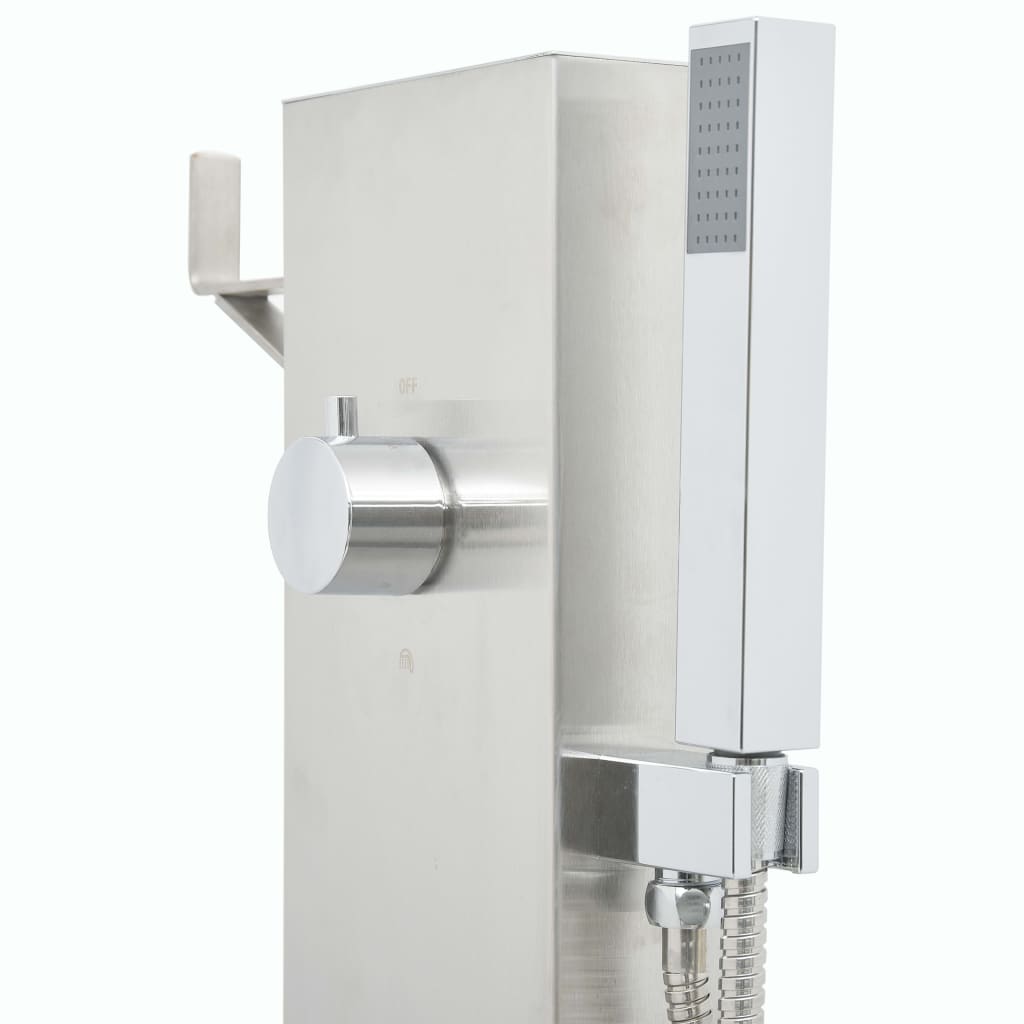 vidaXL Garden Shower Faucet 110 cm Stainless Steel | SKU: 48206 | Barcode: 8719883783413
