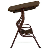 vidaXL Kids Swing Bench Brown 115x75x110 cm Fabric | SKU: 48097 | Barcode: 8719883798202