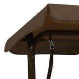 vidaXL Kids Swing Bench Brown 115x75x110 cm Fabric | SKU: 48097 | Barcode: 8719883798202