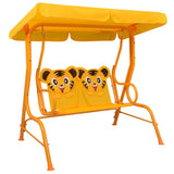 vidaXL Kids Swing Bench Yellow 115x75x110 cm Fabric | SKU: 48098 | Barcode: 8719883798219