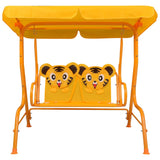 vidaXL Kids Swing Bench Yellow 115x75x110 cm Fabric | SKU: 48098 | Barcode: 8719883798219