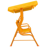 vidaXL Kids Swing Bench Yellow 115x75x110 cm Fabric | SKU: 48098 | Barcode: 8719883798219