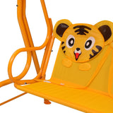 vidaXL Kids Swing Bench Yellow 115x75x110 cm Fabric | SKU: 48098 | Barcode: 8719883798219