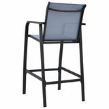 vidaXL Garden Bar Chairs 2 pcs Grey Textilene | SKU: 48118 | Barcode: 8719883798417