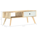 vidaXL Coffee Table 90x50x40 cm Solid Mango Wood | SKU: 286482 | Barcode: 8719883802909