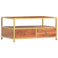 vidaXL Coffee Table 90x50x40 cm Solid Acacia Wood | SKU: 286187 | Barcode: 8719883803180