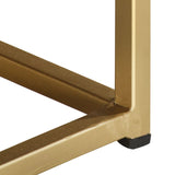 vidaXL Coffee Table Black and Gold 90x50x35 cm Solid Mango Wood | SKU: 286515 | Barcode: 8719883810409