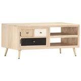 vidaXL Coffee Table 90x45x40 cm Solid Mango Wood | SKU: 286523 | Barcode: 8719883810485