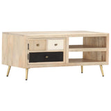 vidaXL Coffee Table 90x45x40 cm Solid Mango Wood | SKU: 286523 | Barcode: 8719883810485