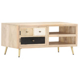 vidaXL Coffee Table 90x45x40 cm Solid Mango Wood | SKU: 286523 | Barcode: 8719883810485