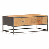 vidaXL Coffee Table 90x50x35 cm Solid Reclaimed Wood | SKU: 286530 | Barcode: 8719883810553
