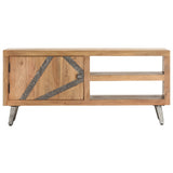 vidaXL Coffee Table 90x45x40 cm Solid Acacia Wood | SKU: 286548 | Barcode: 8719883810737