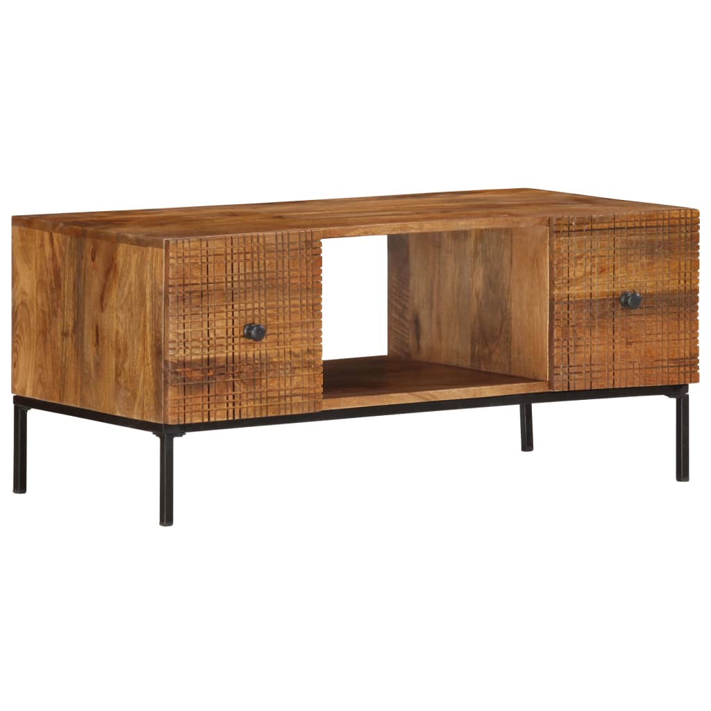 vidaXL Coffee Table 90x45x40 cm Solid Mango Wood | SKU: 286559 | Barcode: 8719883810843