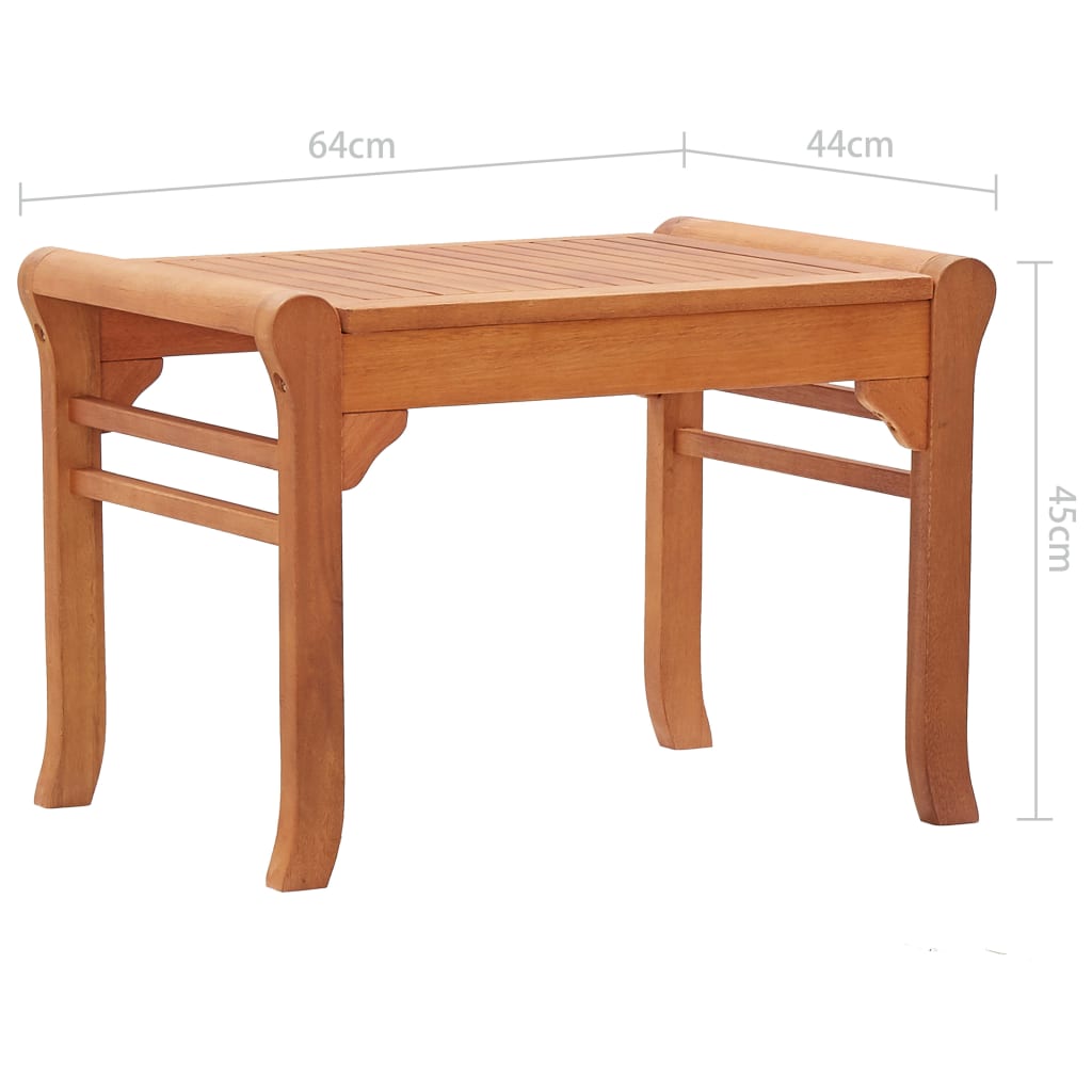 vidaXL Garden Bench 64 cm Solid Eucalyptus Wood | SKU: 47289 | Barcode: 8719883811789