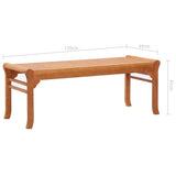 vidaXL 2-Seater Garden Bench 120 cm  Solid Eucalyptus Wood | SKU: 47290 | Barcode: 8719883811796