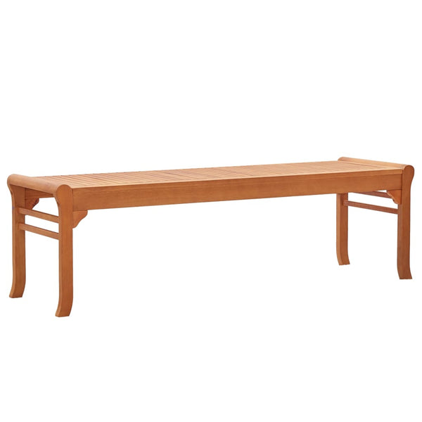 vidaXL 3-Seater Garden Bench 150 cm Solid Eucalyptus Wood | SKU: 47291 | Barcode: 8719883811802