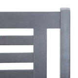 vidaXL 2-Seater Garden Bench 120 cm Grey Solid Eucalyptus Wood | SKU: 47294 | Barcode: 8719883811833