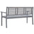 vidaXL 3-Seater Garden Bench 150 cm Grey Solid Eucalyptus Wood | SKU: 47295 | Barcode: 8719883811840