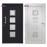 vidaXL Front Door Anthracite 88x200 cm N1 (left inward opening) | SKU: 279187 | Barcode: 8719883820545