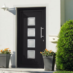 vidaXL Front Door Anthracite 88x200 cm N1 (left inward opening) | SKU: 279187 | Barcode: 8719883820545
