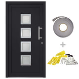 vidaXL Front Door Anthracite 98x200 cm N2 (right inward opening) | SKU: 279195 | Barcode: 8719883820620
