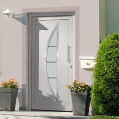 vidaXL Front Door White 88x200 cm N3 (left inward opening) | SKU: 279199 | Barcode: 8719883820668