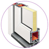 vidaXL Front Door White 108x200 cm N3 (left inward opening) | SKU: 279203 | Barcode: 8719883820705
