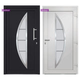 vidaXL Front Door Anthracite 88x200 cm N4 (right inward opening) | SKU: 279217 | Barcode: 8719883820842