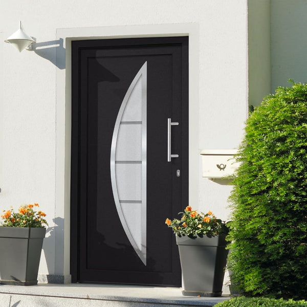 vidaXL Front Door Anthracite 98x200 cm N4 (right inward opening) | SKU: 279219 | Barcode: 8719883820866