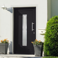 vidaXL Front Door Anthracite 98x200 cm N5 (left inward opening) | SKU: 279237 | Barcode: 8719883821047