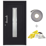 vidaXL Front Door Anthracite 108x208 cm N4 (left inward opening) | SKU: 279240 | Barcode: 8719883821078