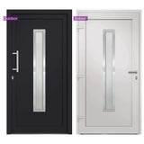 vidaXL Front Door Anthracite 108x208 cm N4 (left inward opening) | SKU: 279240 | Barcode: 8719883821078