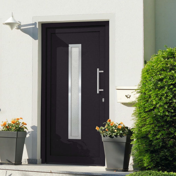 vidaXL Front Door Anthracite 108x208 cm N4 (left inward opening) | SKU: 279240 | Barcode: 8719883821078