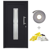 vidaXL Front Door Anthracite 88x200 cm N5 (right inward opening) | SKU: 279241 | Barcode: 8719883821085