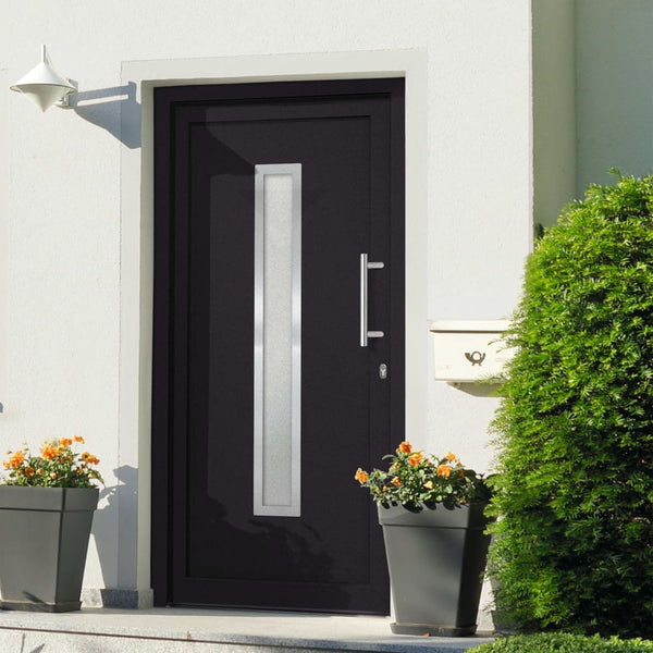 vidaXL Front Door Anthracite 88x200 cm N5 (right inward opening) | SKU: 279241 | Barcode: 8719883821085