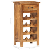 vidaXL Wine Cabinet 40x30x80 cm Solid Acacia Wood | SKU: 287482 | Barcode: 8719883822662