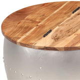 vidaXL Coffee Table 53x43 cm Solid Acacia Wood | SKU: 287485 | Barcode: 8719883822693