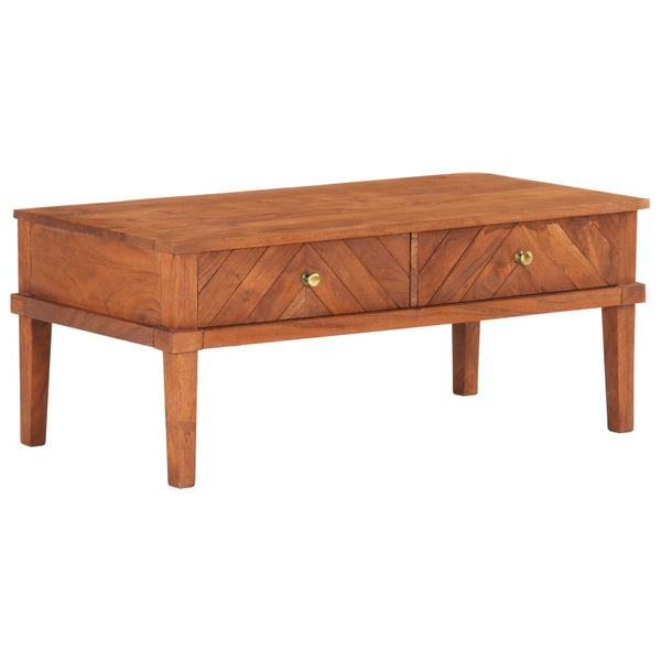 vidaXL Coffee Table 100x50x41 cm Solid Acacia Wood | SKU: 286576 | Barcode: 8719883822914