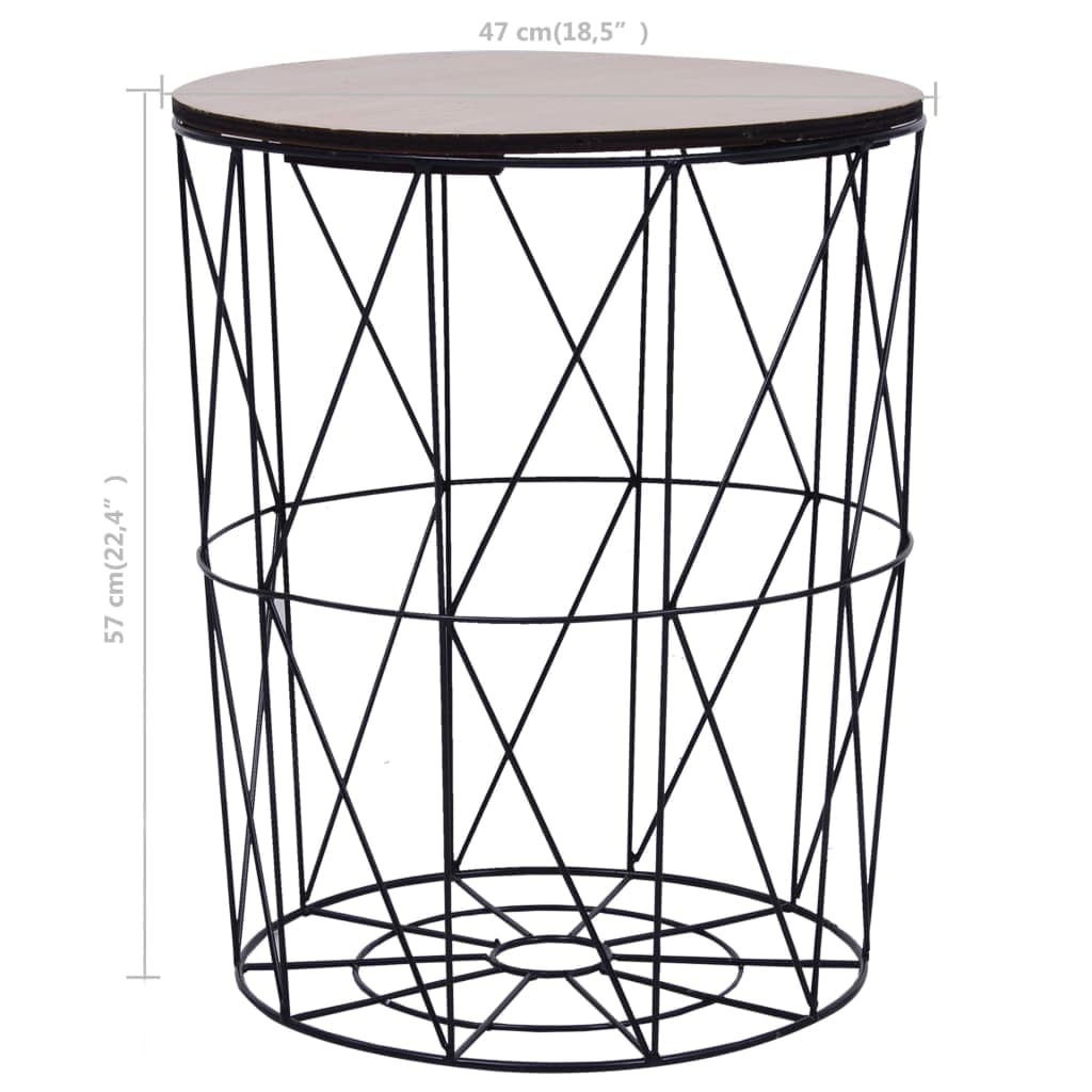 vidaXL Coffee Table Black 47 cm | SKU: 287654 | Barcode: 8719883824338