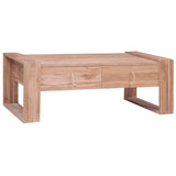 vidaXL Coffee Table 110x60x40 cm Solid Teak Wood | SKU: 287892 | Barcode: 8719883824680