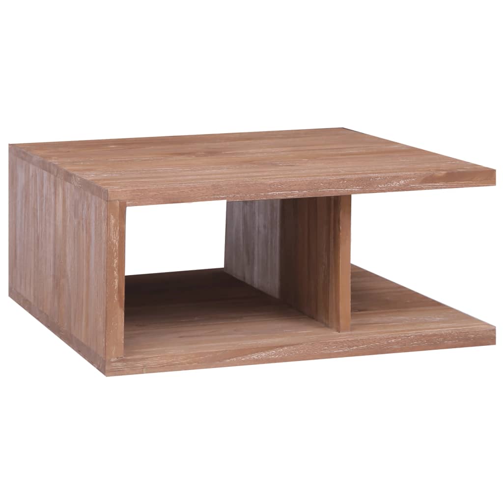 vidaXL Coffee Table 70x70x30 cm Solid Teak Wood | SKU: 287898 | Barcode: 8719883824741